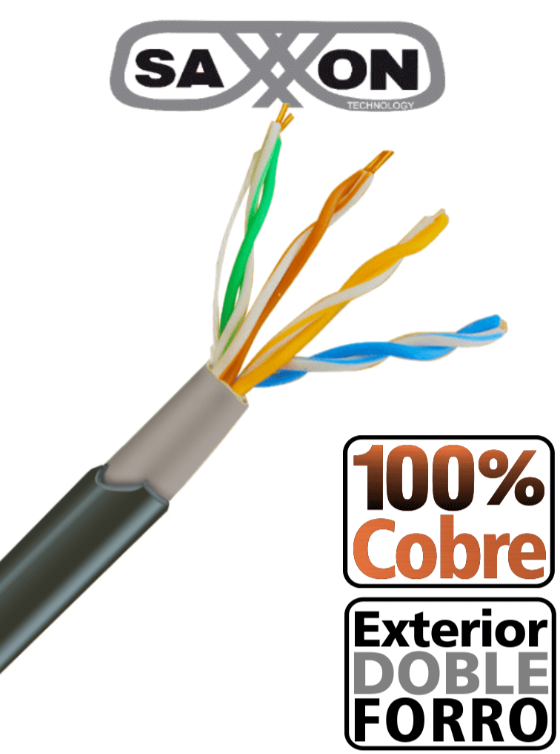 SAXXON BOBINA CABLE UTP 305M 100% COBREOUTPCAT5ECOPEXT