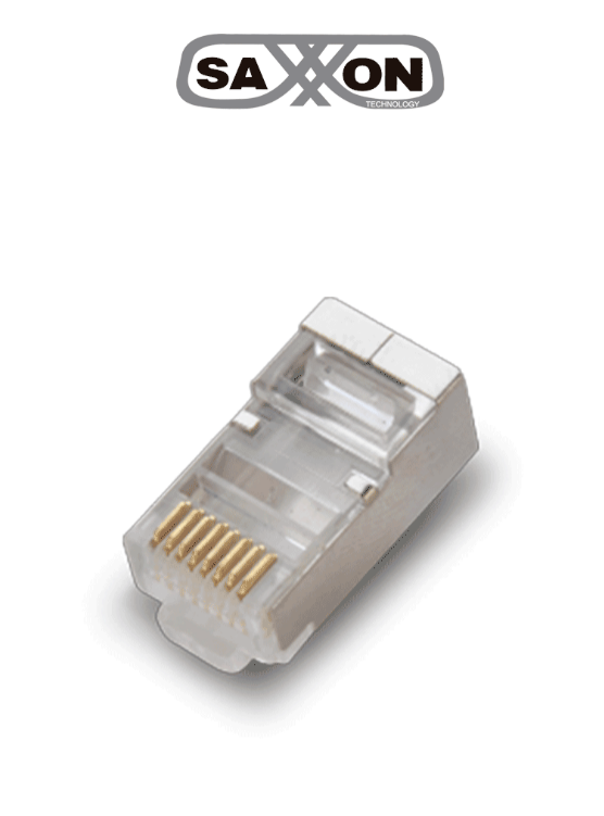 SAXXON RJ45 CAT 6 BLINDADO CON GUIA  POR PIEZA