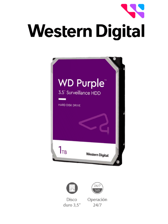 WESTERNDIGITAL DISCO DURO 1T 24/7 WD10PURZ