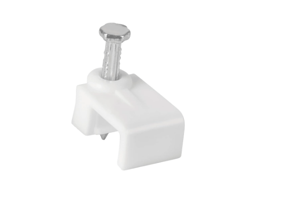 OEM GRAPA CUADRADA DE PARED MEDIDA INTERNA 5 MM ALTURA 6MM COLOR BLANCO BOLSA DE 100 PIEZAS LMG-NCC-5mm-WQ100