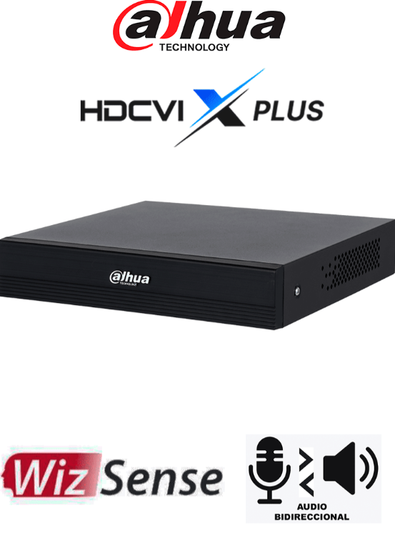 DAHUA DVR DE 8 CANALES 5MP TWOTALK AUDIO BIDIRECCIONAL  DH-XVR1B08H-I/T