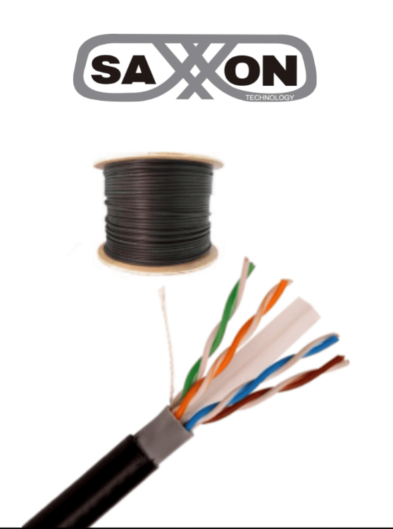 SAXXON UTP CAT6 CCA PARA EXTERIOR DOBLE FORRO OUTPCAT6CCAEXT