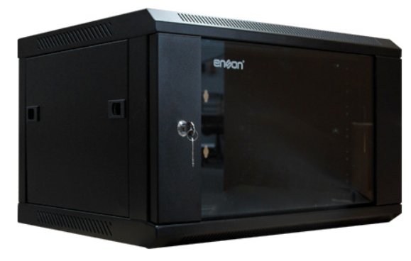 ENSON GABINETE RACK 6UR PUERTA FRONTAL CRISTAL