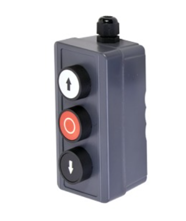 ACCESPRO BOTONERA TRIPLE DE USO RUDO PARA BARRERAS VEHICULARES, OPERADORES CORREDIZOS Y ABATIBLES XBS-SW-01