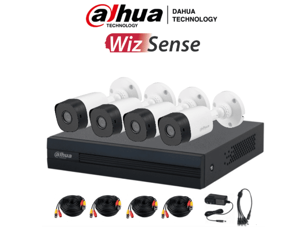 DAHUA KIT 4 CAMARAS 2MP DH-KIT/XVR1B04-I/4-B1A21N-0360B