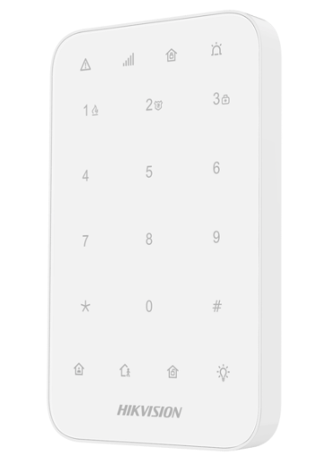 HIKVISION AXPRO TECLADO INALAMBRICO PARA ARMADO Y DESARMADO DE ALARMA CONTROL DE RELEVADORES Y FUNCIONES DE AUTOMATIZACION