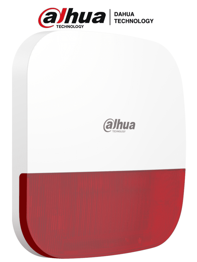 DAHUA SIRENA EXTERIOR INALAMBRICA CON ESTROBO 110DB IP65 PARA ALARMA INALAMBRICA ARC