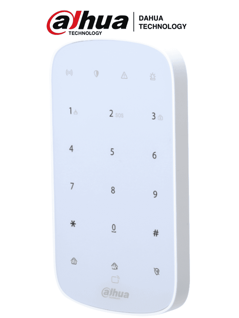 DAHUA TECLADO INALAMBRICO INTERIOR TOUCH HASTA 32 USUARIOS PIN O TARJETAS MIFARE PARA ALARMA INALAMBRICA ARC