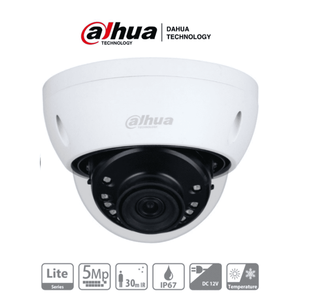 DAHUA CAMARA ANTIBANDALICA 5MP LENTE DE 2.8 111 GRADOS DE APERTURA DH-HAC-HDBW1500EN-0280B