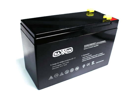 SAXXON BATERIA DE RESPALDO DE 12 VOLTS LIBRE DE MANTENIMIENTO Y FACIL INSTALACION 8 AH COMPATIBLE DSC  CCTV/ ACCESO