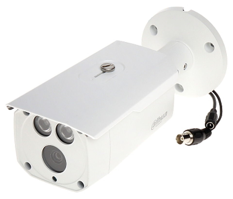 DAHUA CAMARA BALA 2MP HDCVI 1080P LENTE 3.6 MM  87.5 GRADOS DE APERTURA SMART IR 80 MTS IP67 METÁLICA DWDR BLC HLC TVI AHD Y CVBS DH-HAC-HFW1200DN-0360B-S5