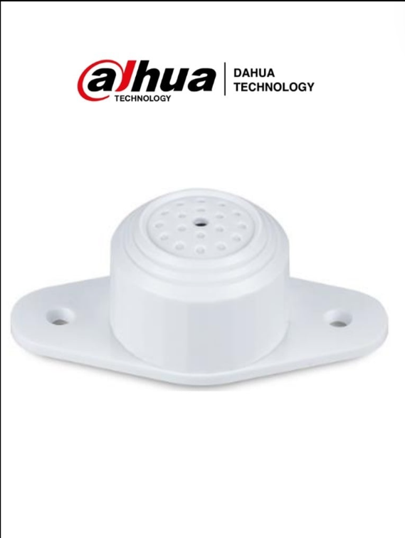 DAHUA MICROFONO AMPLIFICADO OMNIDIRECCIONAL ALCANCE HASTA 40M2 SNR 70DB RANGO DINAMICO 104 DB PRESION DE SONIDO MAXIMO 120DB DH-HAP100