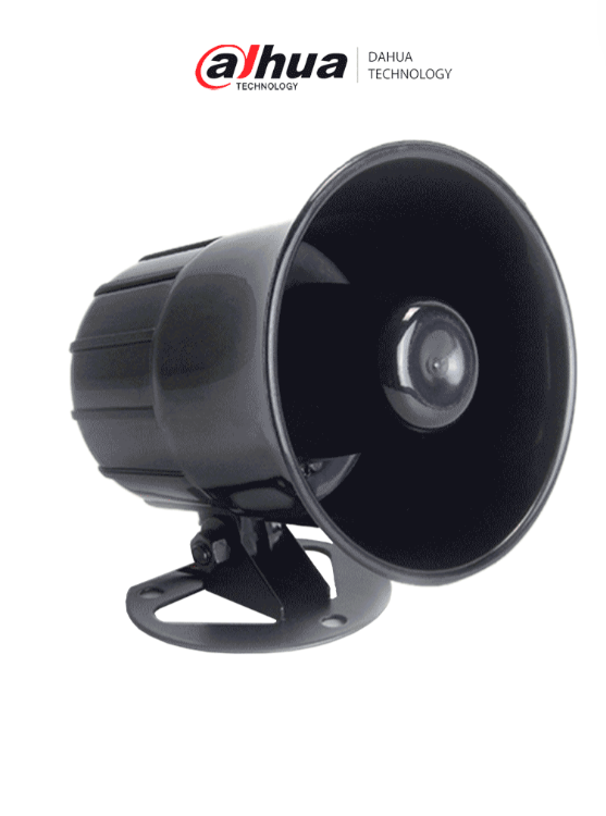 DAHUA SIRENA EXTERIOR CON ALERTA POTENTE DE 105 DB PARA MAYOR SEGURIDAD. DE DISEÑO ROBUSTO EN PLÁSTICO ABS NEGRO, CON UNA ALIMENTACIÓN DE 12V DC, IDEAL PARA PROTEGER CUALQUIER ENTORNO  DH-ARA16