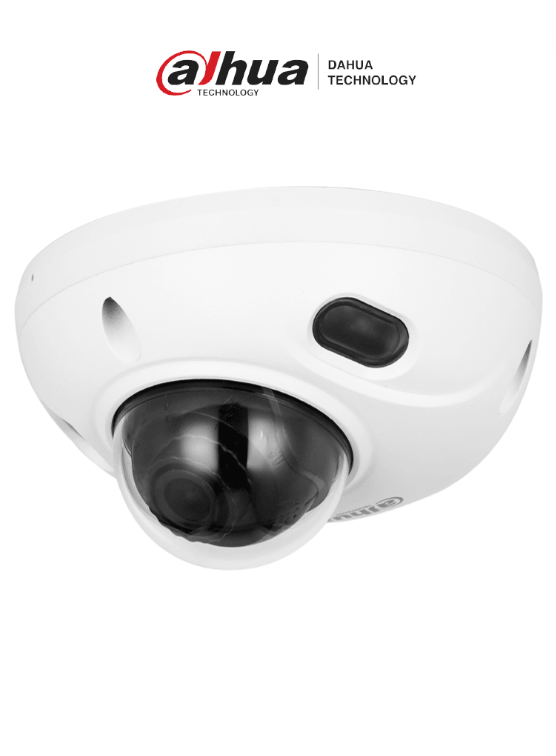 DAHUA CÁMARA IP DOMO ANTIVANDÁLICA DE 2MP CON LENTE DE 2.8MM Y 107° DE APERTURA. CUENTA CON WIZSENSE, VISIÓN NOCTURNA DE 30M, MICRÓFONO INTEGRADO, SMD 4.0, AI SSA, IP67, POE, IK10, WDR REAL, Y E/S DE ALARMAS Y AUDIO DH-IPC-HDBW3241F-AS-S2