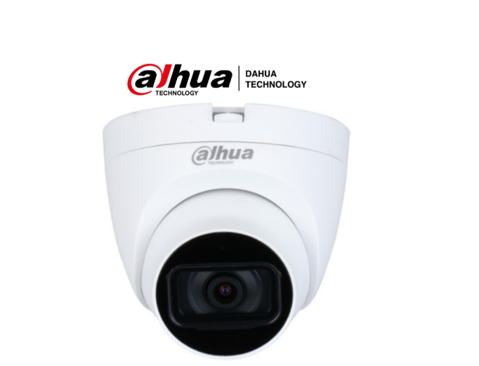 DAHUA CÁMARA DOMO DE 5 MP CON MICRÓFONO INTEGRADO Y LENTE DE 2.8 MM. OFRECE ILUMINACIÓN IR HASTA 30 METROS, TECNOLOGÍA STARLIGHT Y ES RESISTENTE AL AGUA CON CLASIFICACIÓN IP67. COMPATIBLE CON CVI, CVBS, AHD Y TVI