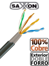 [OUTPCAT5ECOPEXT] SAXXON BOBINA CABLE UTP 305M 100% COBREOUTPCAT5ECOPEXT