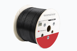 [PSC-CAT5EXT-GEL] PRECISION BOBINA DE CABLE DE UTP DE 4 PARES CAT5E DE 305 M (1000 FT), 100% COBRE, LDPE RESISTENTE A RAYOS UV RELLENO DE GEL, COLOR NEGRO, 24 AWG, USO EN EXTERIOR, PARA APLICACIONES DE VOZ, DATOS Y VIDEO PSC-CAT5EXT-GEL