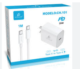 [CH.101] ELEGATE CARGADOR C CON CABLE 20W CH101
