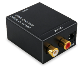 [CON.33.DA] ELEGATE CONVERTIDOR DE AUDIO DIGITAL A ANÁLOGO ÓPTICO RCA COMPUESTO CON.33.DA