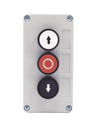 [XBS-SW-02] ACCESPRO BOTONERA TRIPLE PARA BARRERAS VEHICULARES, OPERADORES CORREDIZOS Y ABATIBLES XBS-SW-02