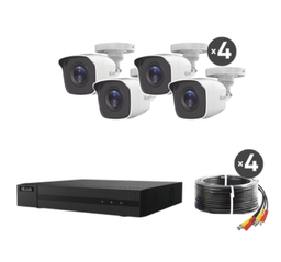 [HL24LQKITS-M(B)] HILOOK KIT 4 CAMARAS 2MP HL24LQKITS-M(B)