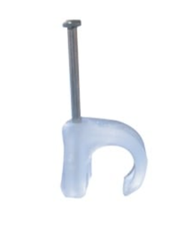 [TC-57] THORSMAN GRAPA COLOR TRANSPARENTE PARA CABLE REDONDO DE 5MM CAJA CON 100PZ