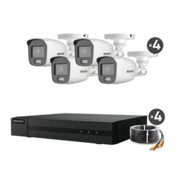 [B8-KIT-CV/A] EPCOM KIT 4 CAMARAS BALA COLORVU MICROFONO INTEGRADO B8-KIT-CV/A