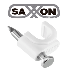 [GRA-955B] SAXXON BOLSA DE 50 GRAPAS DE PARED/ COLOR BLANCO/DIAMETRO: 6MM / CON CLAVO DE 3/4 PARA CONCRETO DE ALTA RESISTENCIA GRA955B